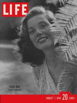 Life Magazine featured Peggy Dow on the cover, calling her the Camera Chameleon.